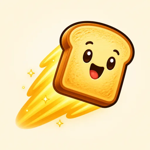 Cheerful toast comet emoji