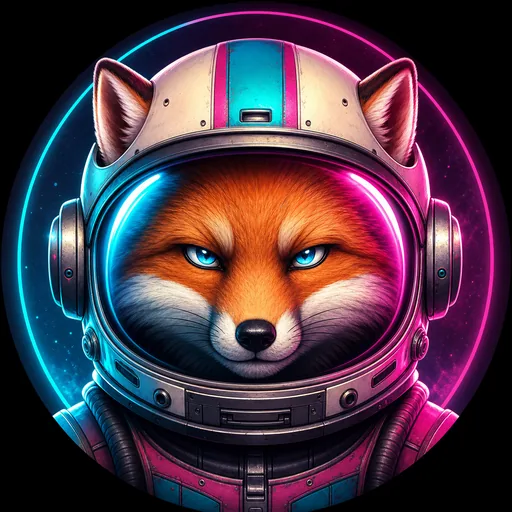 Neon fox pilot Discord profile picture
